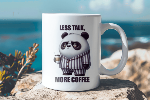 Less talk - More Coffee Mok