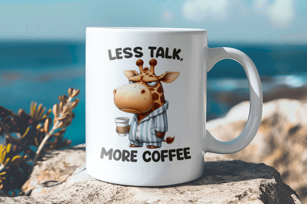 Less talk - More Coffee Mok