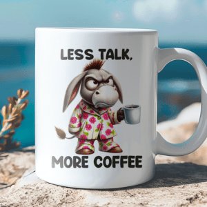 Less talk - More Coffee Mok