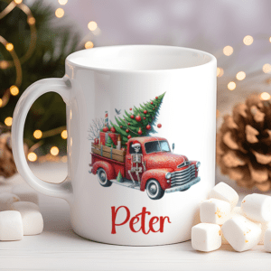 Kerstmok met Truck en Naam