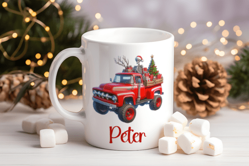 Kerstmok met Truck en Naam