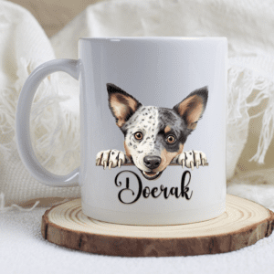 Australian stumpy tail cattle dog mok met naam