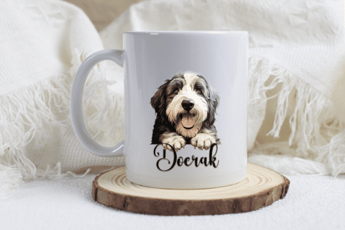 bobtail mok met naam