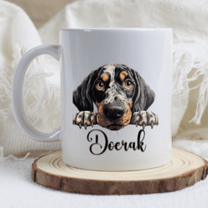 Bluetick Coonhound mok met naam