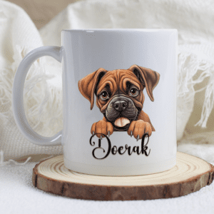 Boxer mok met naam