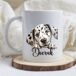 Dalmatiër mok met naam