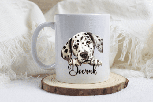 Dalmatiër mok met naam