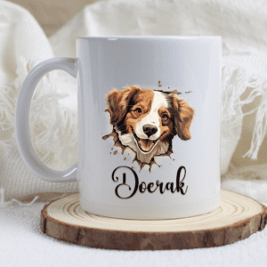 Kooikerhondje mok met naam