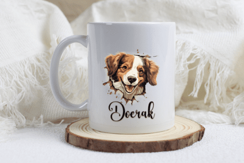 Kooikerhondje mok met naam