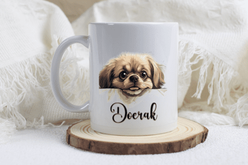 Pekingees mok met naam