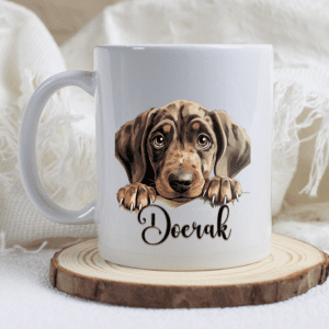 Plott hound mok met naam