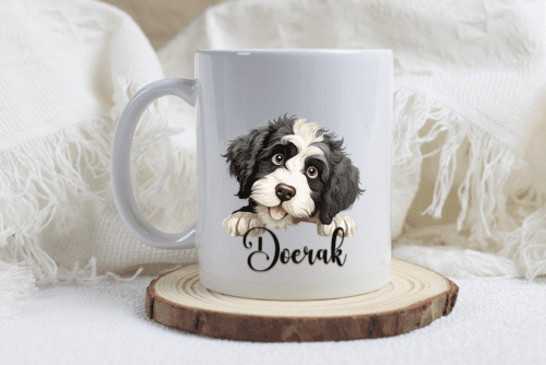 Portugese waterhond mok met naam