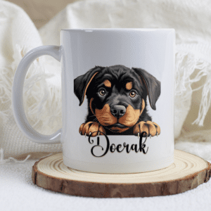 Rottweiler mok met naam