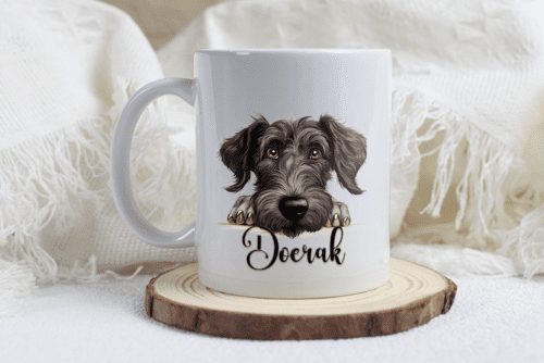 Deerhound mok met naam