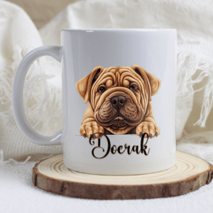 Shar-pei mok met naam