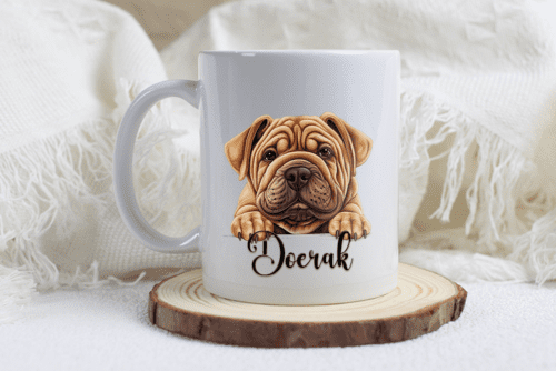 Shar-pei mok met naam