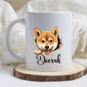 Shiba mok met naam