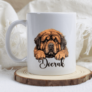 Tibetaanse mastiff mok met naam