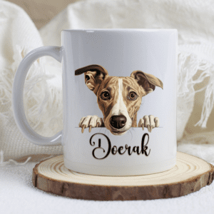 Whippet mok met naam