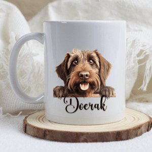 Griffon Korthals mok met naam