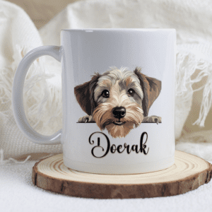 Dandie Dinmont-terriër mok met naam