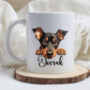 Dobermann mok met naam