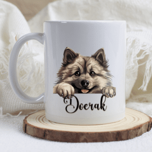 Keeshond mok met naam