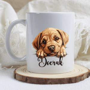 labrador bulldog mok met naam