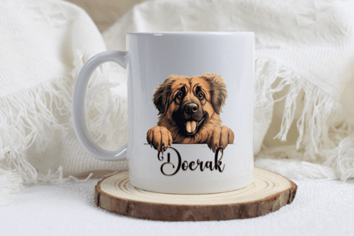 Leonberger mok met naam
