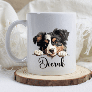 Miniature American Shepherd mok met naam