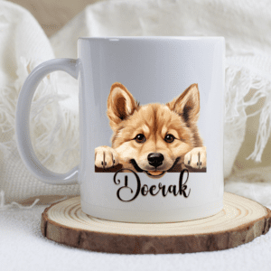 Noorse buhund mok met naam