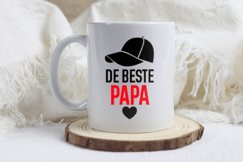 Vaderdag Mok – De Beste Papa met Hoofddeksel