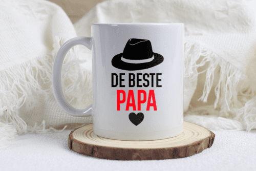 Vaderdag Mok – De Beste Papa met Hoofddeksel - Afbeelding 2