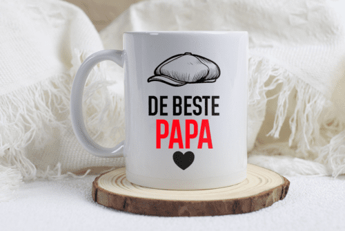 Vaderdag Mok – De Beste Papa met Hoofddeksel - Afbeelding 3