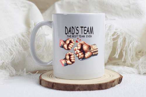 Vaderdag mok Dad's Team - 1 t/m 5 kinderen - Afbeelding 2