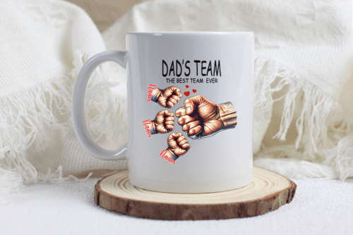 Vaderdag mok Dad's Team - 1 t/m 5 kinderen - Afbeelding 3