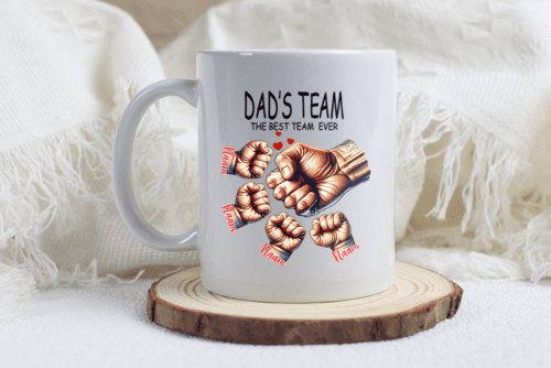 Vaderdag mok Dad's Team - 1 t/m 5 kinderen - Afbeelding 4