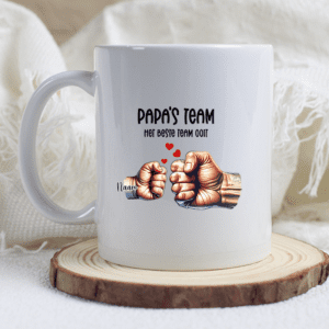 Vaderdag mok Papa's Team - 1 t/m 5 kinderen