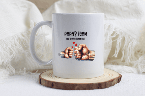 Vaderdag mok Papa's Team - 1 t/m 5 kinderen