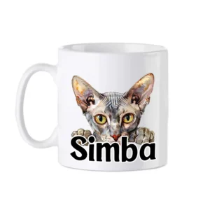Kattenmok met naam - Peterbald