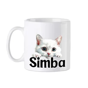 Kattenmok met naam - Russian White