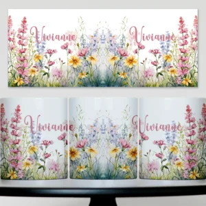 Bloemen Mok met Naam