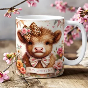 Moederdags mok - Highland Cow
